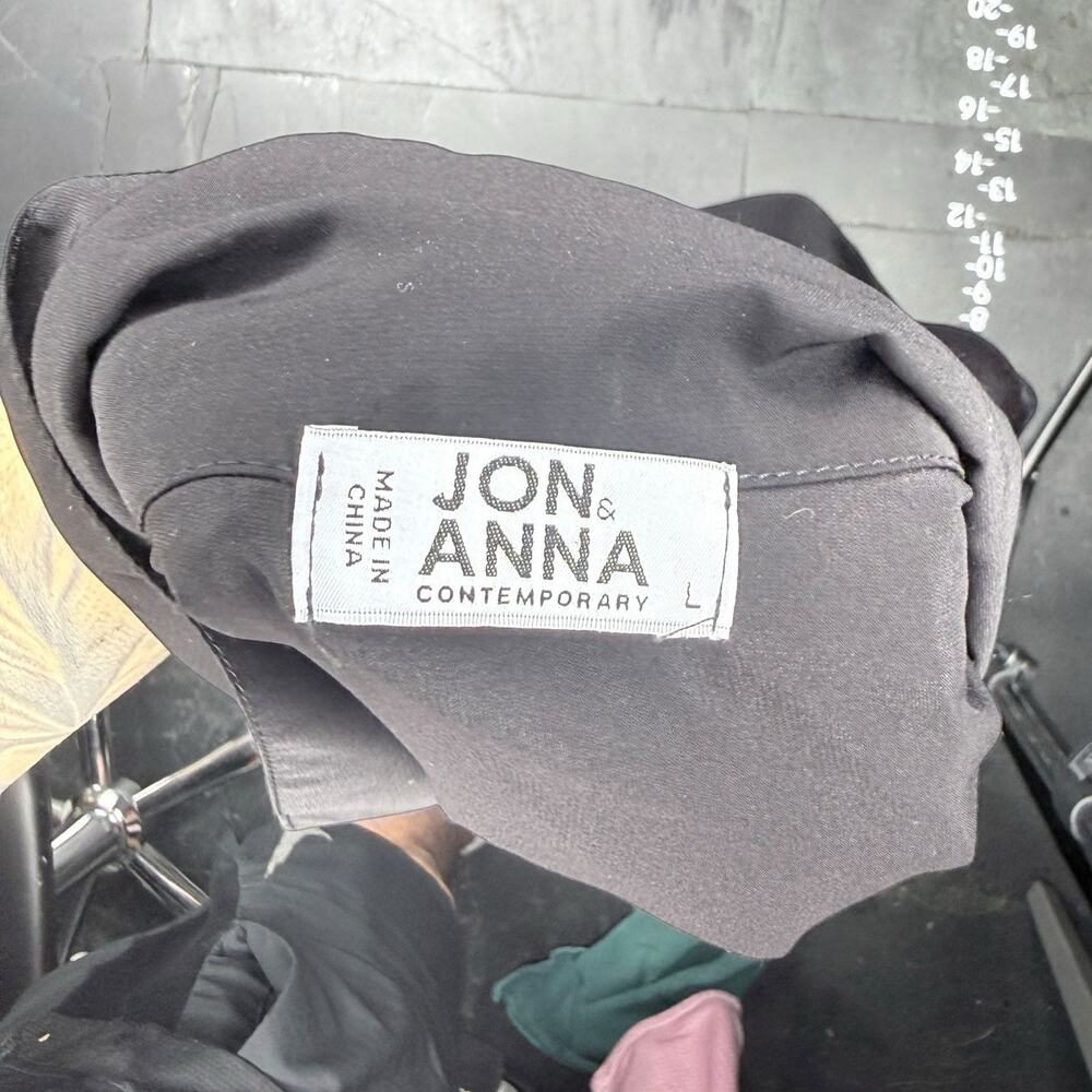 Jon & Anna Contemporary Grey Silky Cropped Long Sleeve Button Down Shirt - Picture 4 of 4